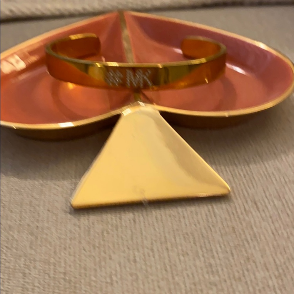 Gold Michael Kors cuff bracelet